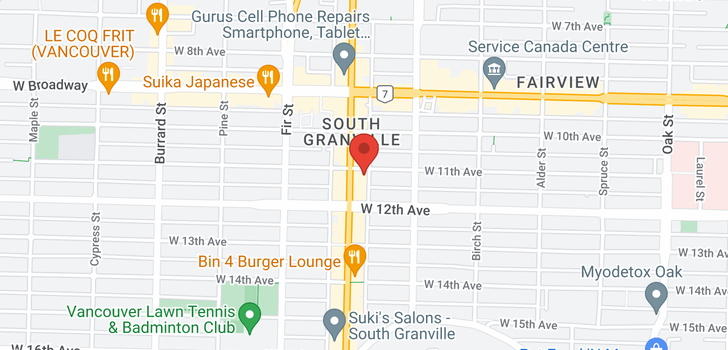 map of 1488 W 11TH AVENUE